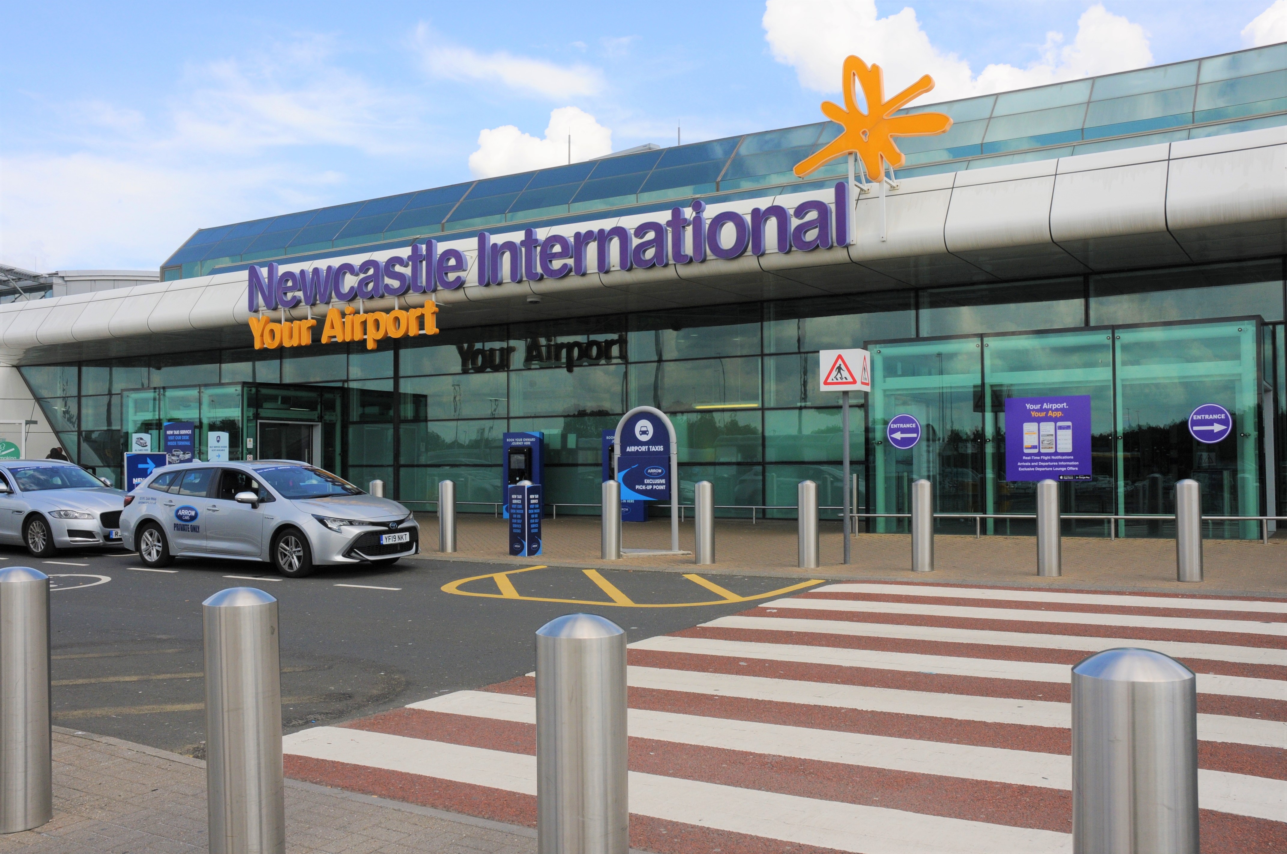 Outside view of Newcastle Airport