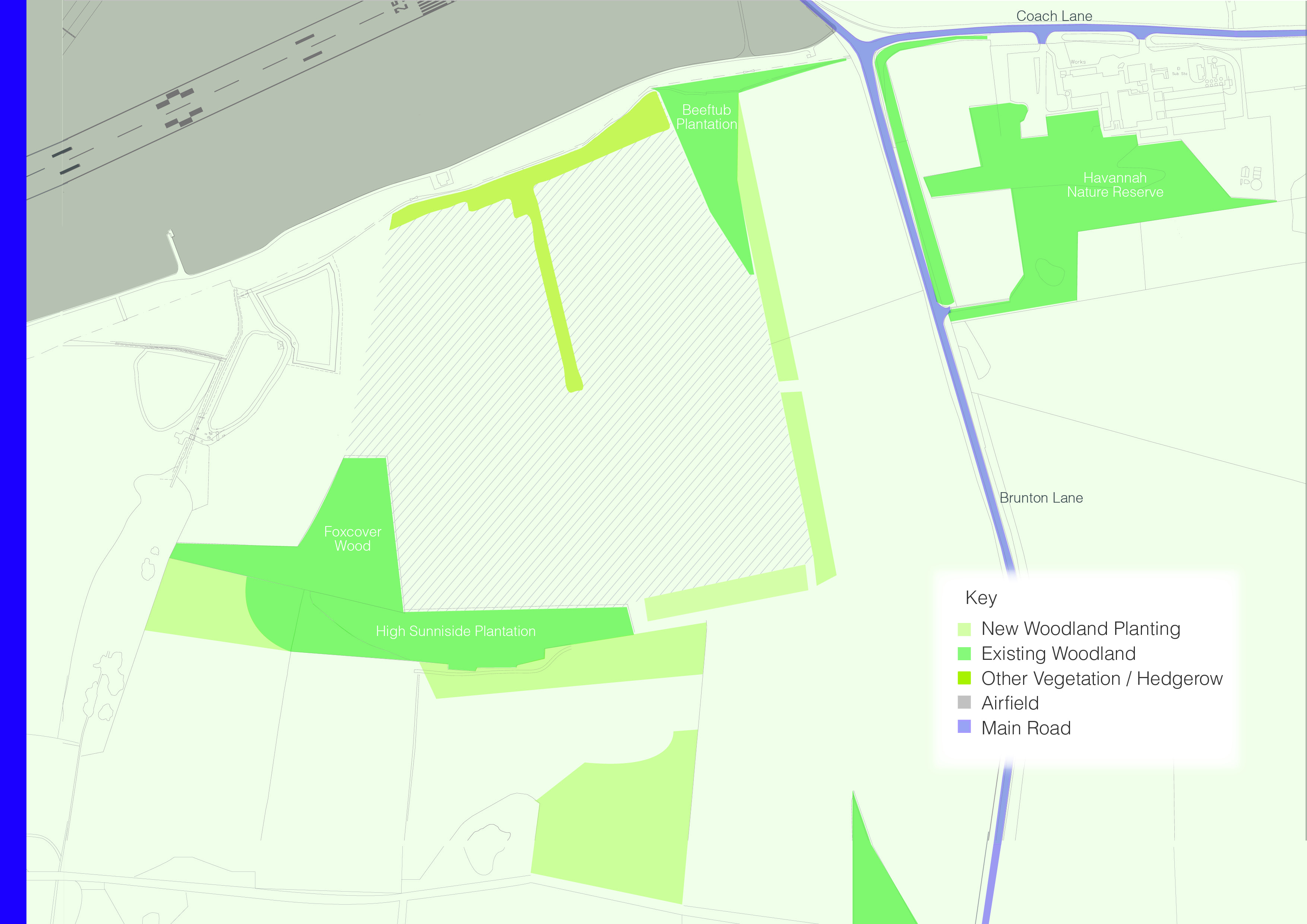 Map detailing location of new community forest