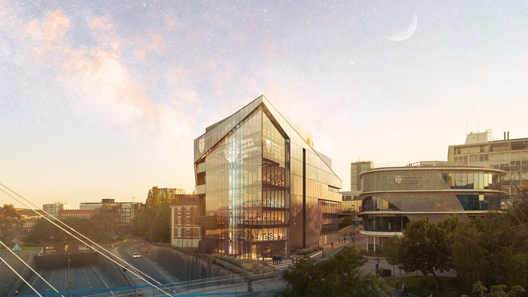 CGI of new Northumbria University building NESST