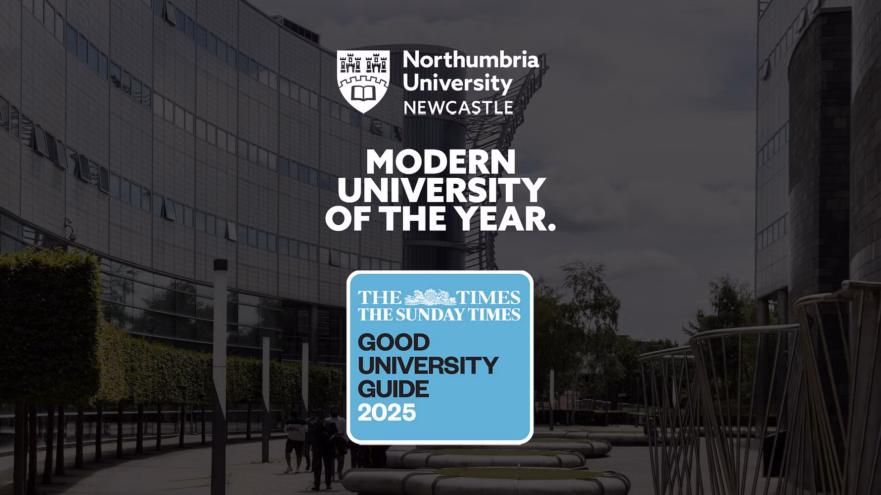 Graphic reading Modern University of the Year