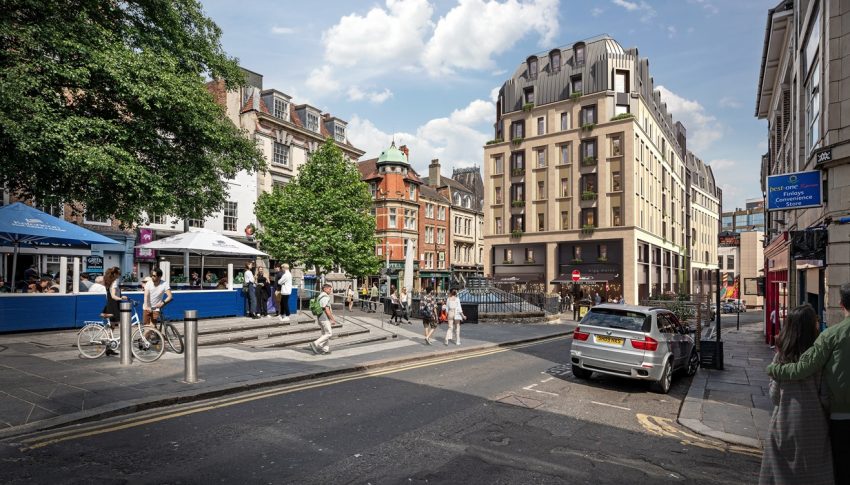 CGI of new accommodation on the Bigg Market