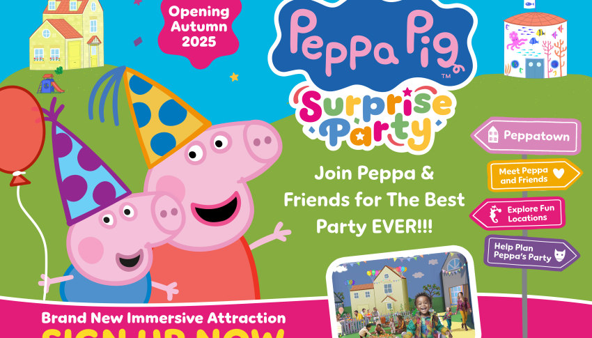 Peppa Pig Surprise Party event graphic