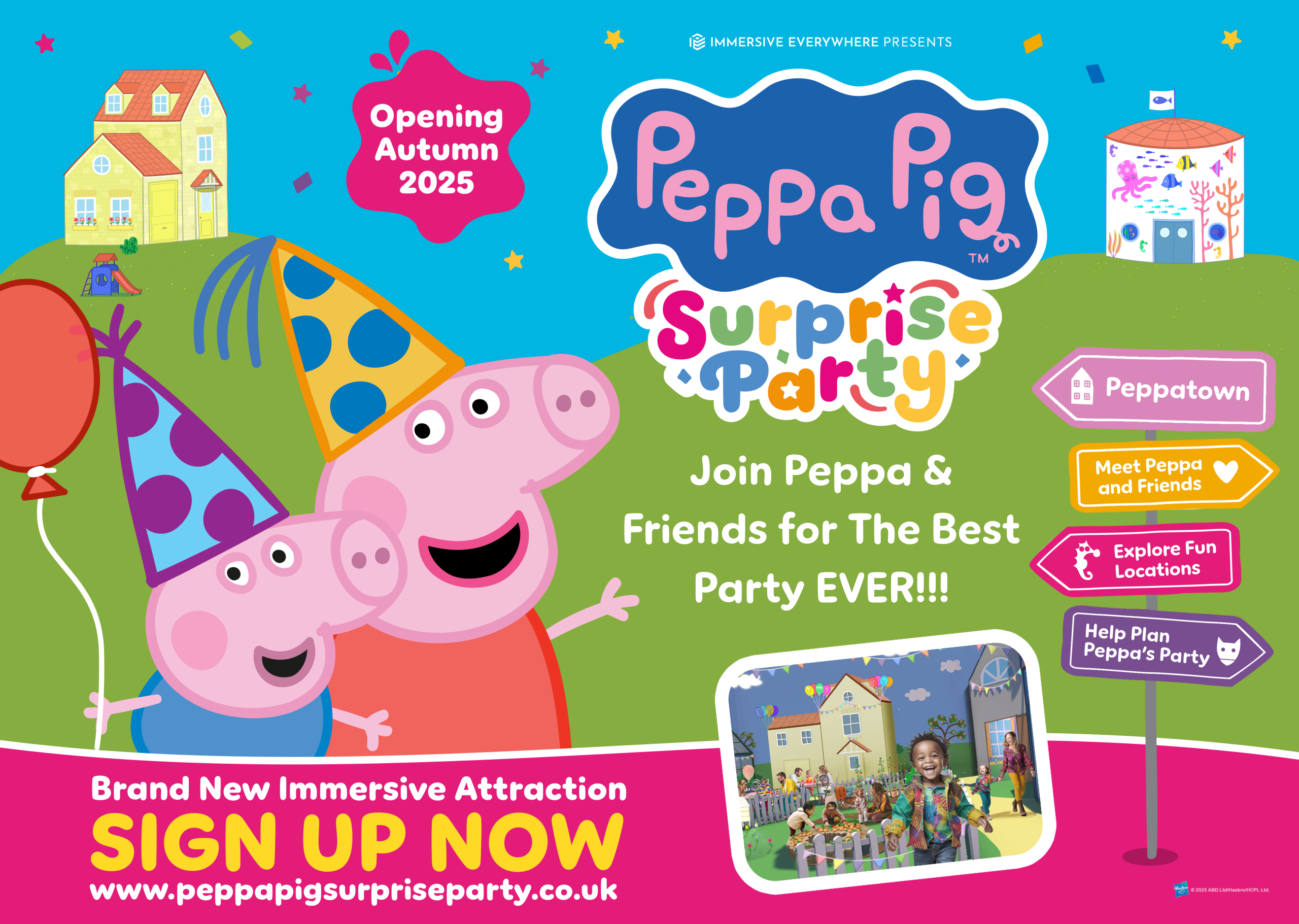 Peppa Pig Surprise Party event graphic