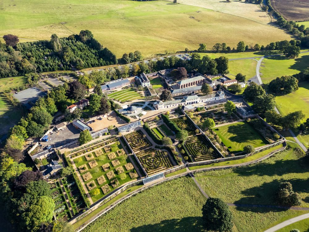 Aerial view of Raby estate