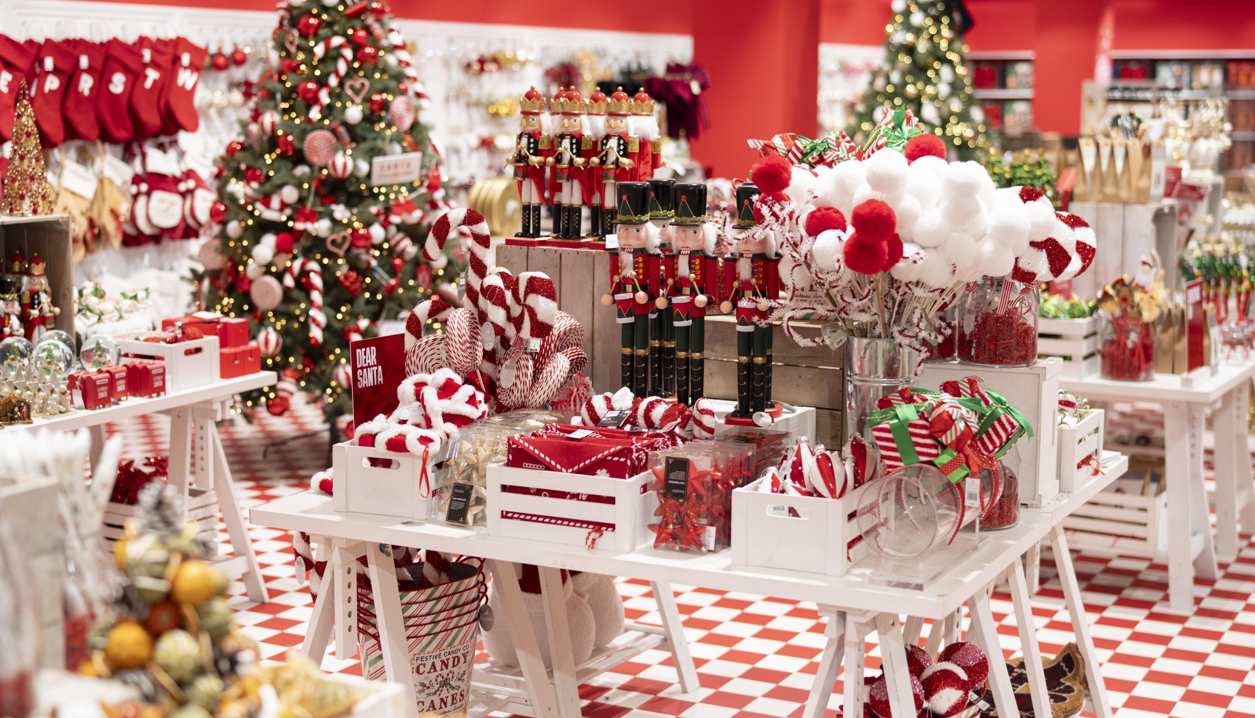 Colourful Christmas store.