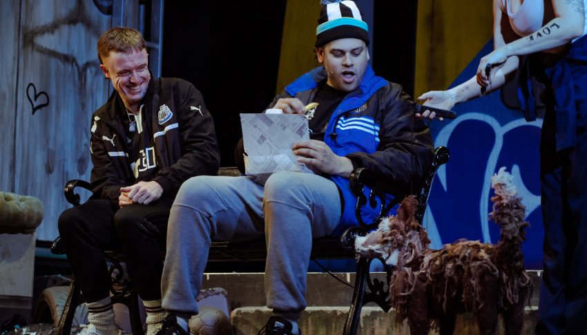 Gerry & Sewell actors performing on stage.