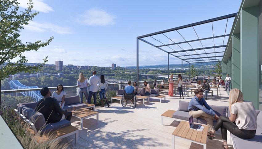 CGI view of rooftop terrace. Credit Allford Hall Monaghan Morris - Copy