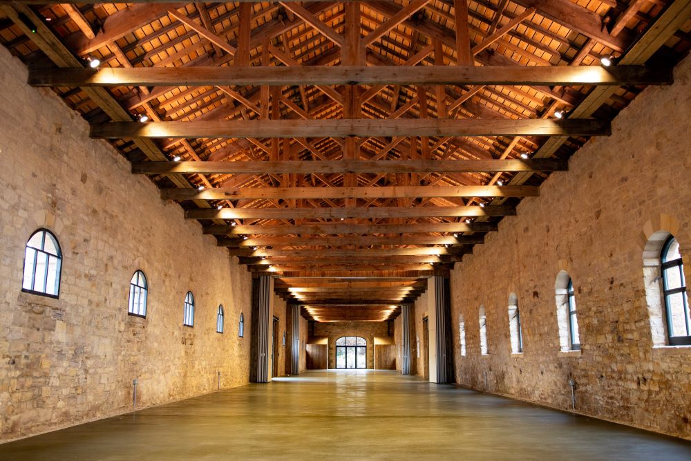 The laughter yoga session will be taking place in the Riding School at Raby Castle, Park and Gardens (2)-min